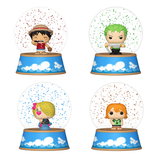 One Piece - Mini Glitter Snow Globes Assortment (Display of 12)