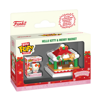 Hello Kitty - Hello Kitty w/Merry Market Bitty Pop! Town