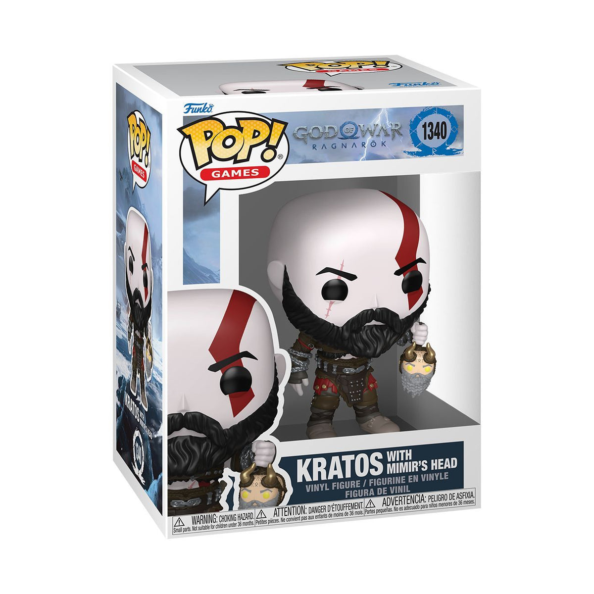 God of War: Ragnarok - Kratos with Mimir's Head Pop! Vinyl