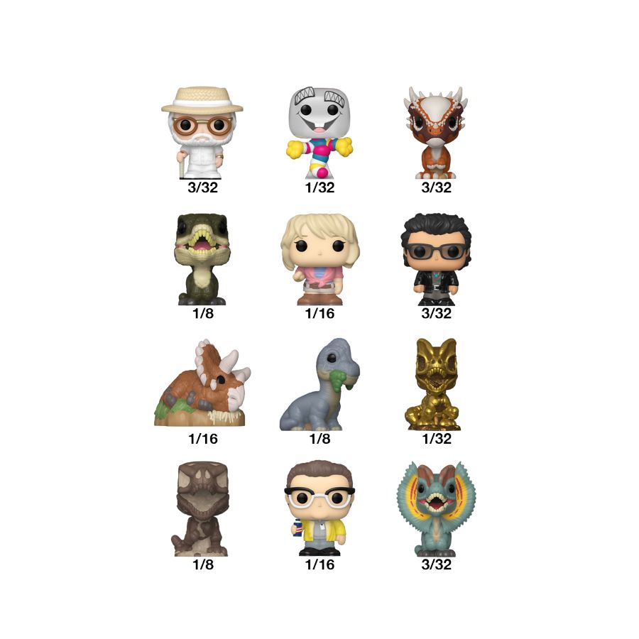 Jurassic Park - Bitty Pop! Blind Bag Assortment (Display of 32)