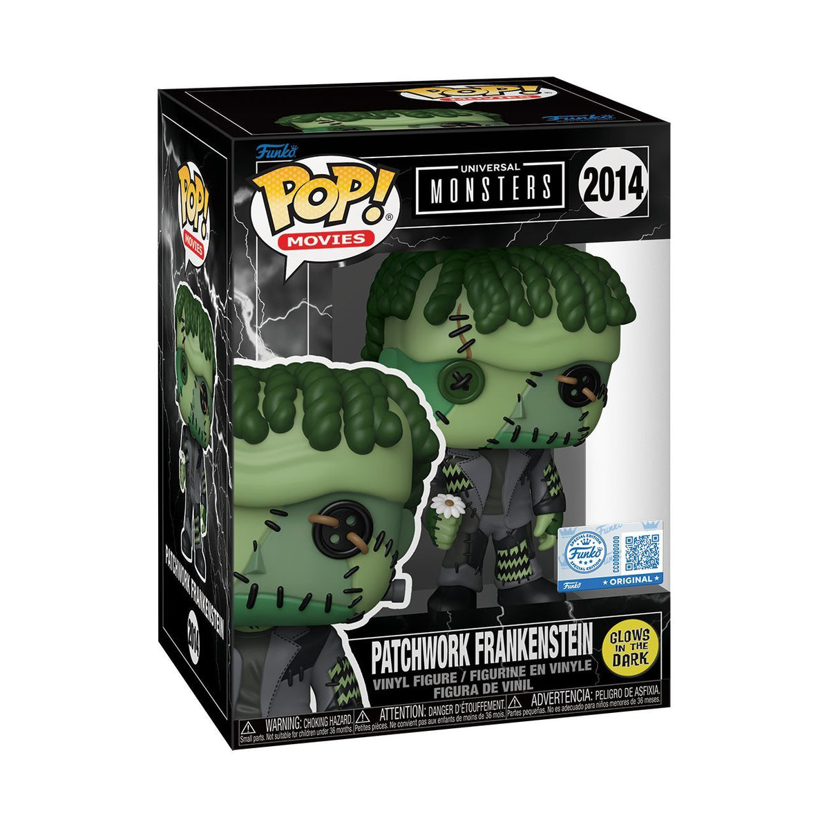 Universal Monsters - Patchwork Frankenstein Exclusive Glow Pop! Vinyl