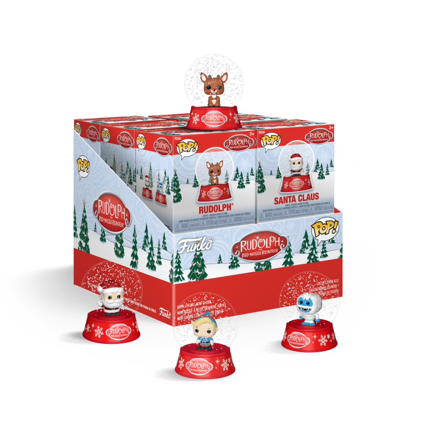 Rudolph - Mini Snow Globes Assortment (Display of 12)