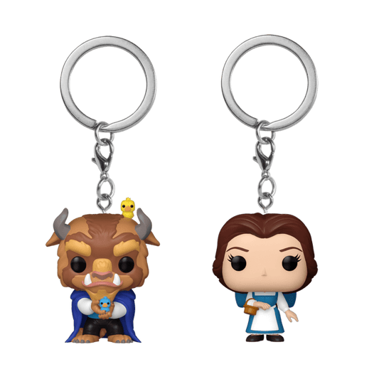 Beauty & the Beast - Belle & Beast Exclusive Pop! Keychain 2-Pack