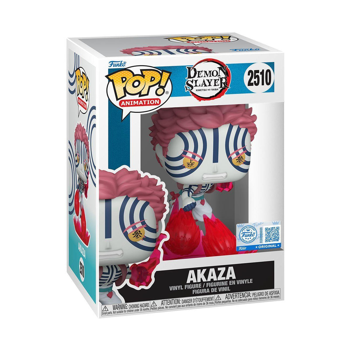Demon Slayer: Infinity Castle - Akaza (Flurry) Exclusive Glow Pop! Vinyl