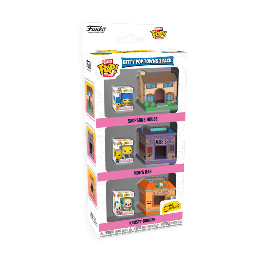 The Simpsons - Springfield Bitty Pop! Town 3-Pack