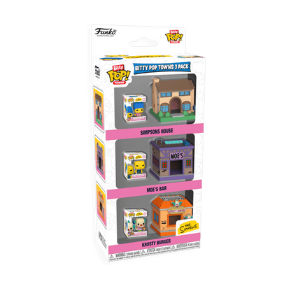 The Simpsons - Springfield Bitty Pop! Town 3-Pack