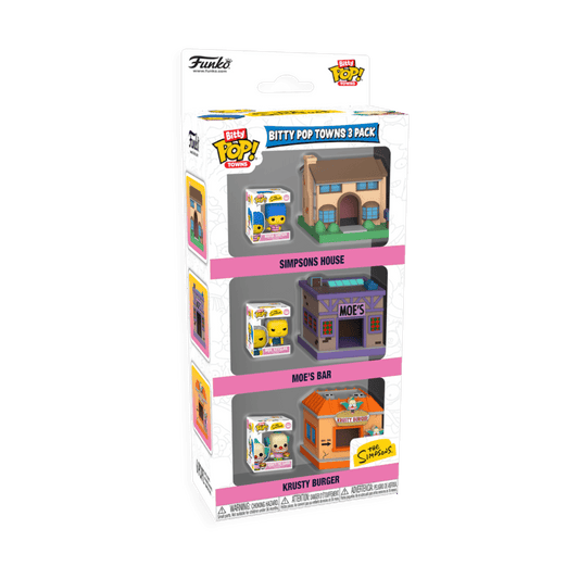 The Simpsons - Springfield Bitty Pop! Town 3-Pack