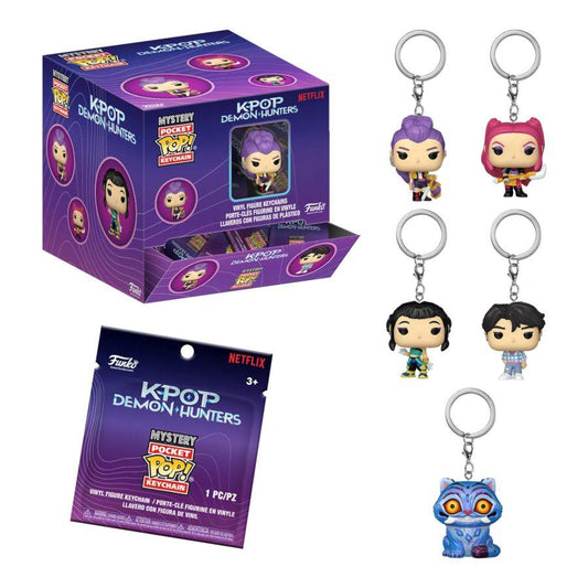 KPop Demon Hunters - Pop! Keychain Blind Box Assortment (Display of 12)