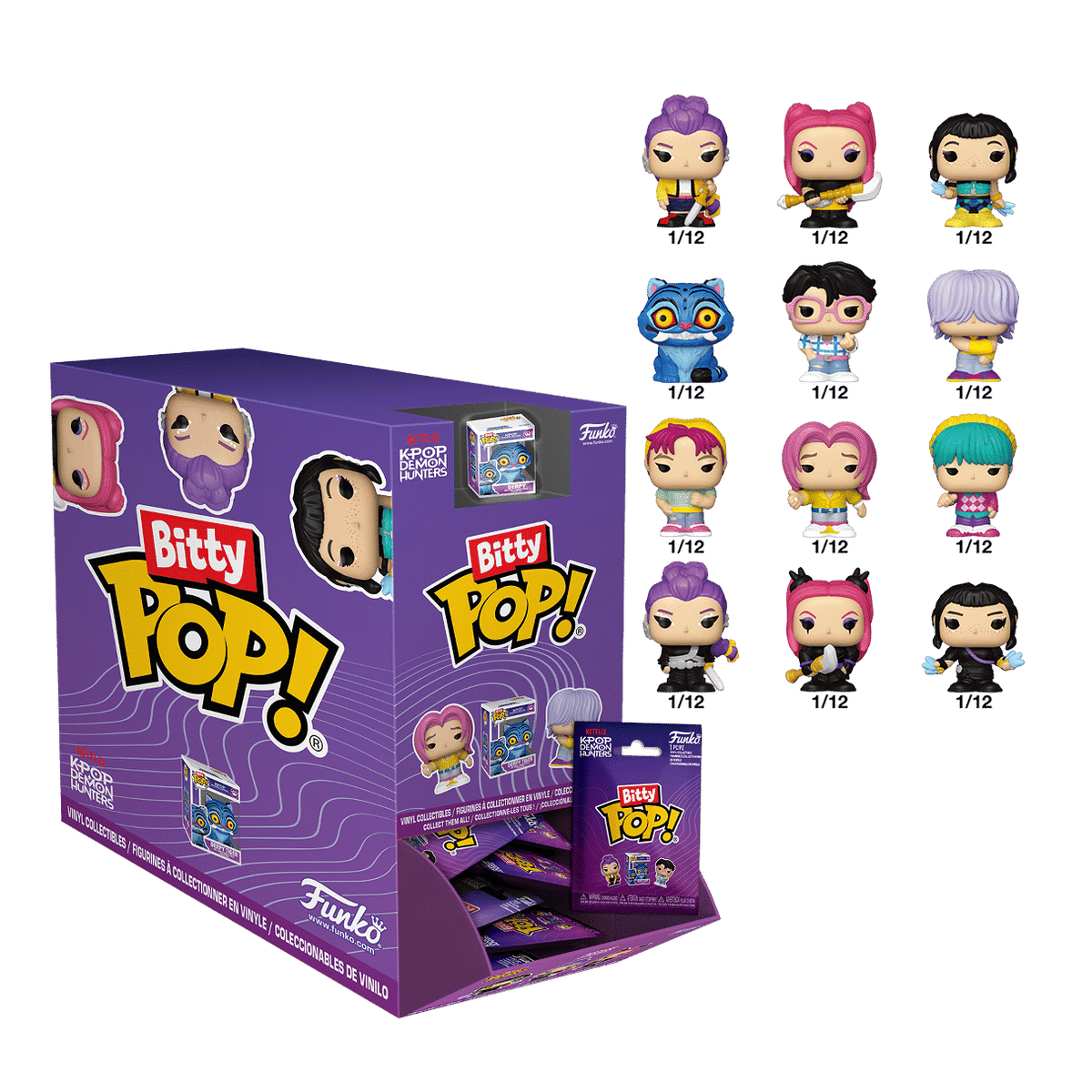 KPop Demon Hunters - Bitty Pop! Blind Bag Assortment (Display of 24)