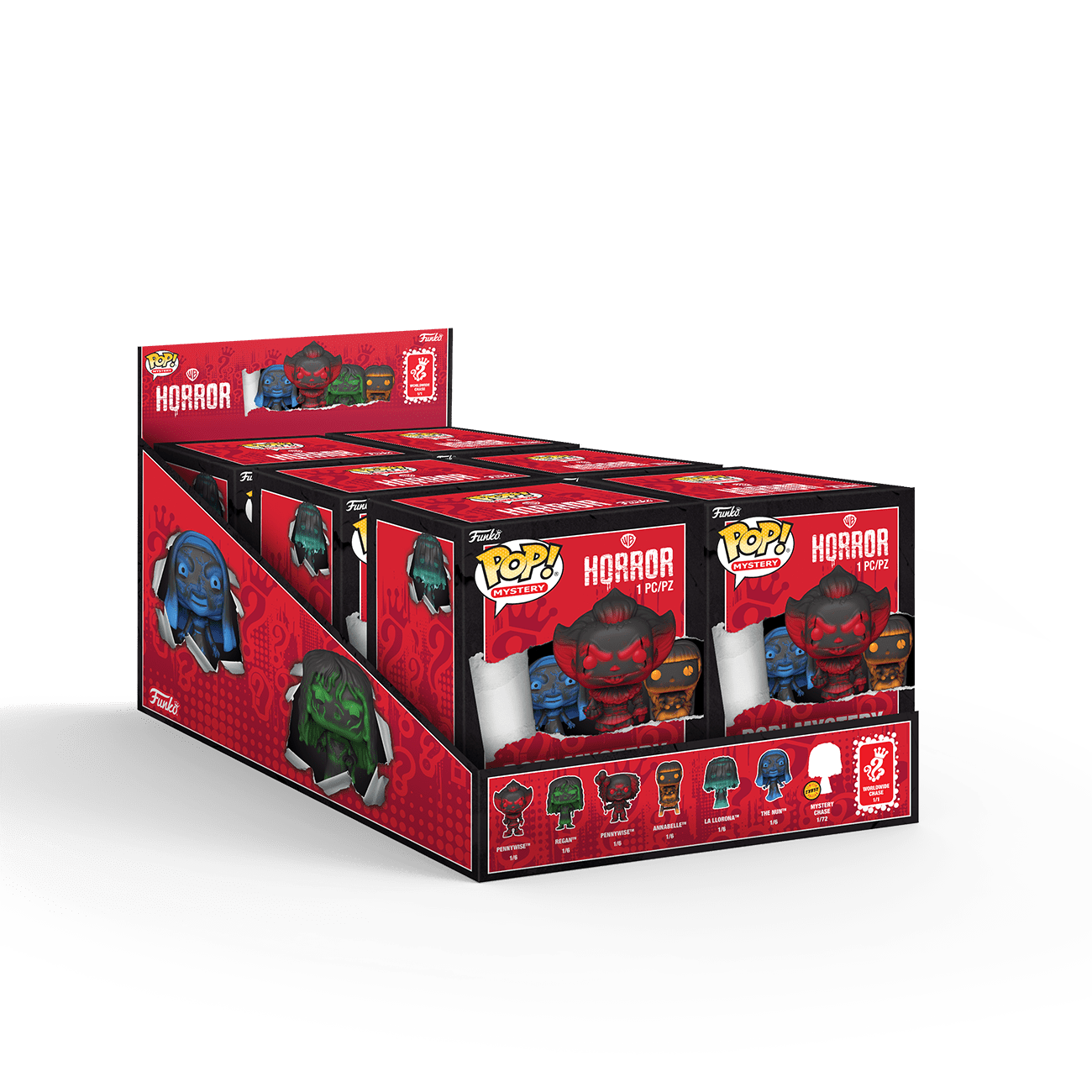 Warner Bros: Horror - Mystery Pop! Vinyl Blind Box Assortment (Display of 6)