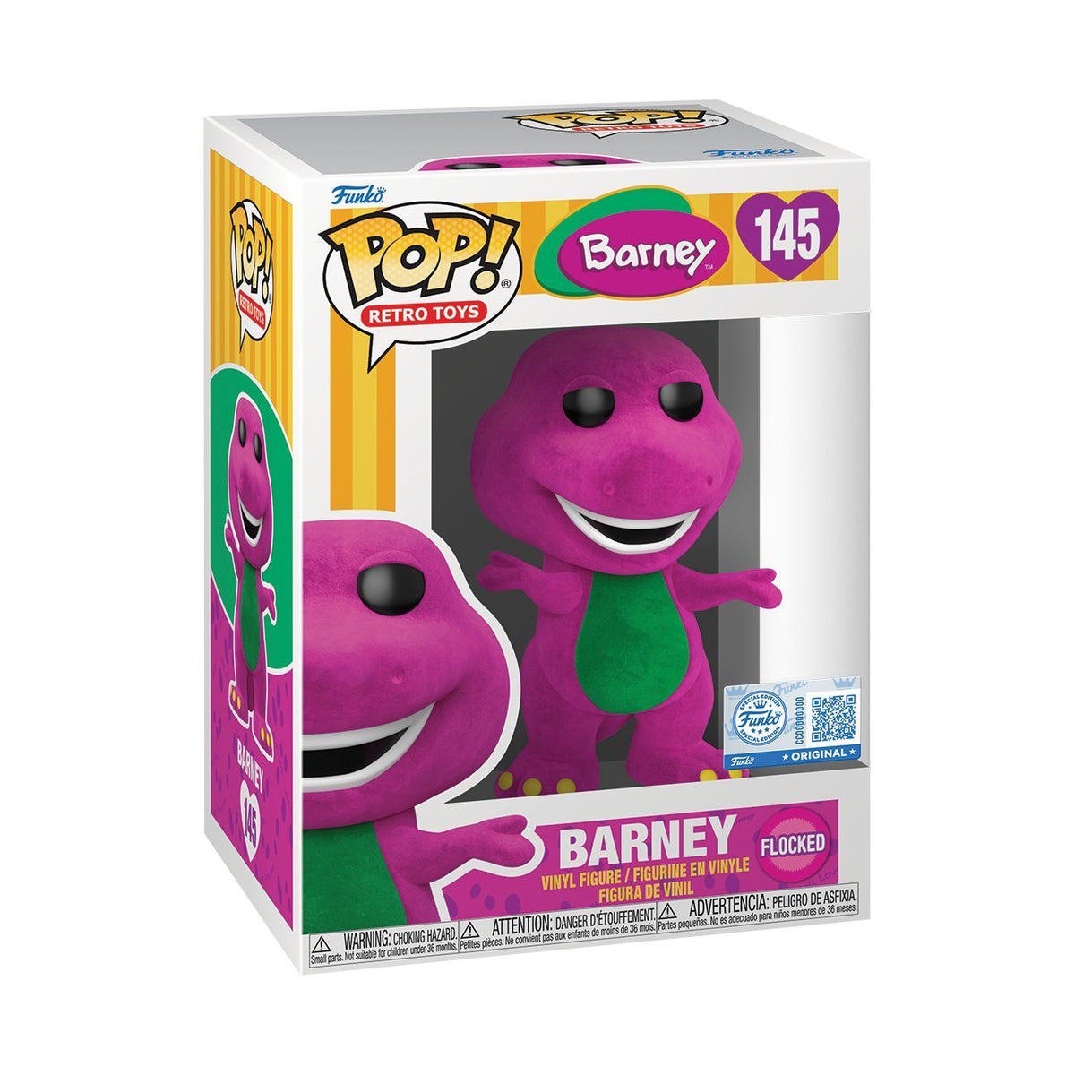 Barney - Barney Exclusive Flocked Pop! Vinyl