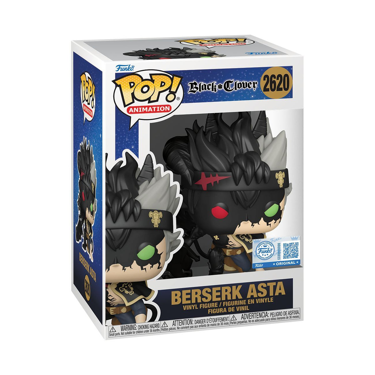 Black Clover - Berserk Asta (with Chase) Exclusive Pop! Vinyl