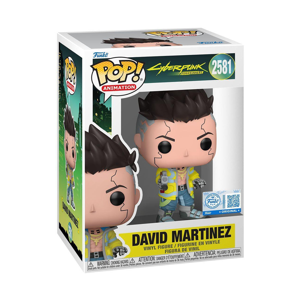 Cyberpunk: Edgerunners - David Martinez (with chase) Exclusive Pop! Vinyl