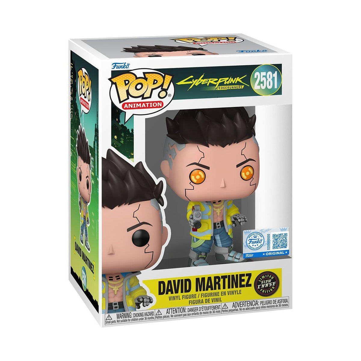 Cyberpunk: Edgerunners - David Martinez (with chase) Exclusive Pop! Vinyl
