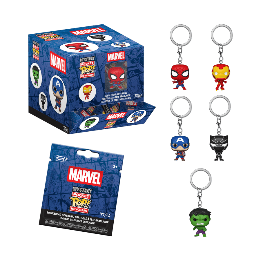 Marvel Comics - Pop! Keychain Blind Bag Assortment (Display of 12)