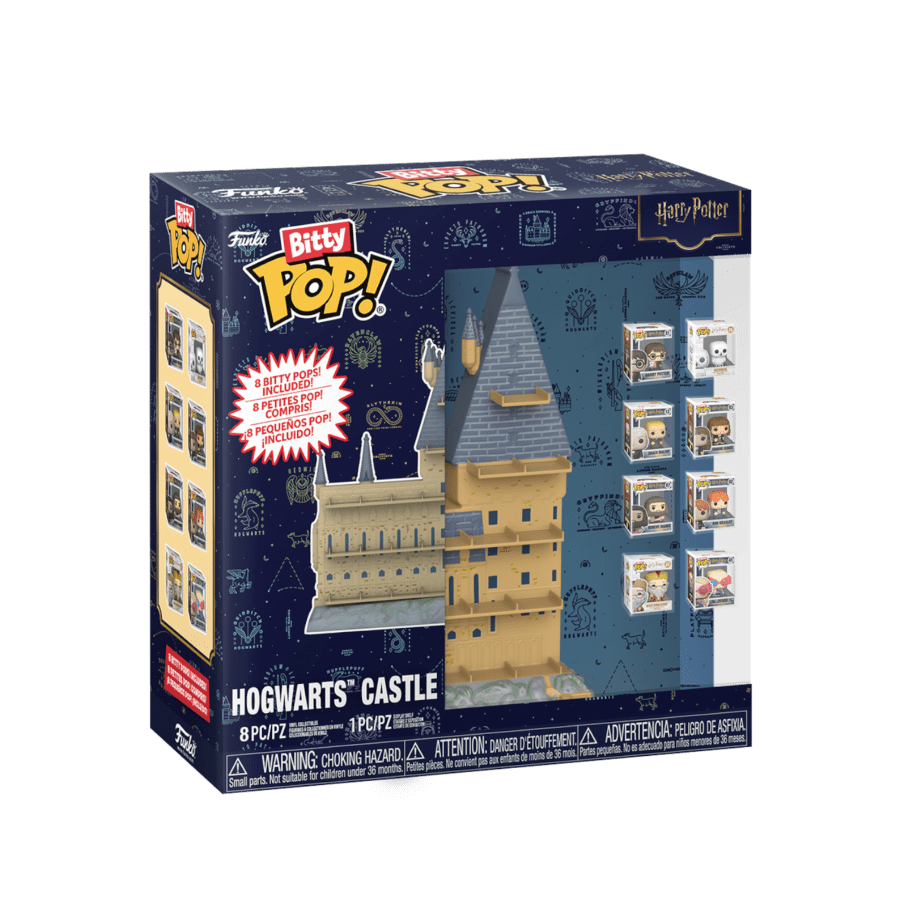 Harry Potter - Hogwarts Castle Bitty Pop! Display with 8 Bitty Pop! Bundle