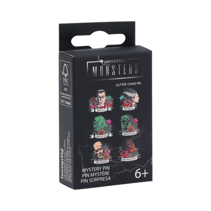 Universal Monsters - Monster Floral Tattoo Enamel Pin Blind Box Assortment (Display of 12)