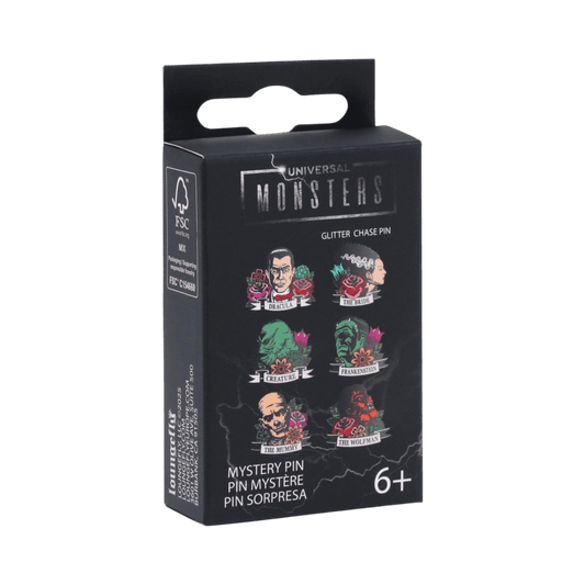 Universal Monsters - Monster Floral Tattoo Enamel Pin Blind Box Assortment (Display of 12)