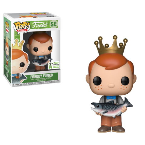 Funko - Freddy Funko w/Fish (Brown Pants) ECCC 2019 Exclusive Pop! Vinyl #SE