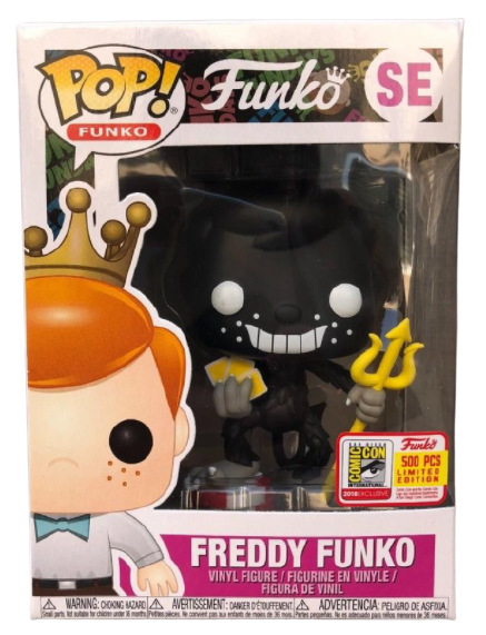 Funko - Freddy Funko (Cuphead Devil Black) 2018 SDCC Exclusive Pop! Vinyl #SE