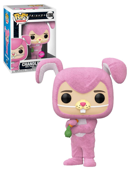 Friends - Chandler as Bunny Flocked US Exclusive Pop! Vinyl #1066