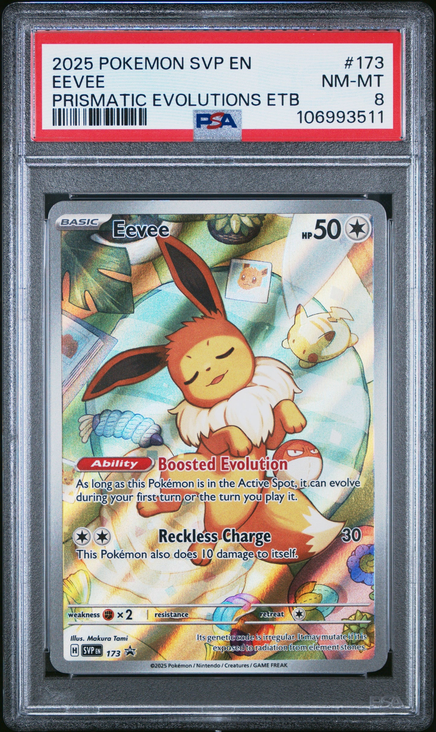 2025 Pokemon Svp En-Sv Black Star Promo 173 Eevee Prismatic Evolutions Etb