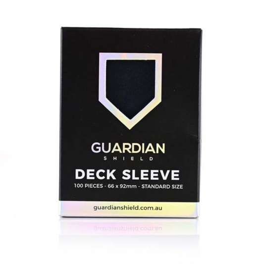 GUARDIAN SHIELD  Deck Sleeves - Black 100pk