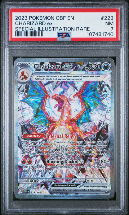 2023 Pokemon Obf En-Obsidian Flames 223 Charizard ex Special Illustration Rare