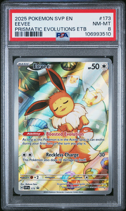 2025 Pokemon Svp En-Sv Black Star Promo 173 Eevee Prismatic Evolutions Etb