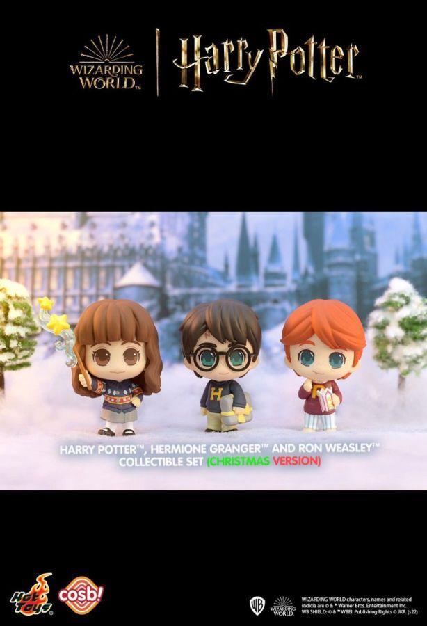 Harry Potter - Harry, Hermione & Ron Christmas Version Collectible Set