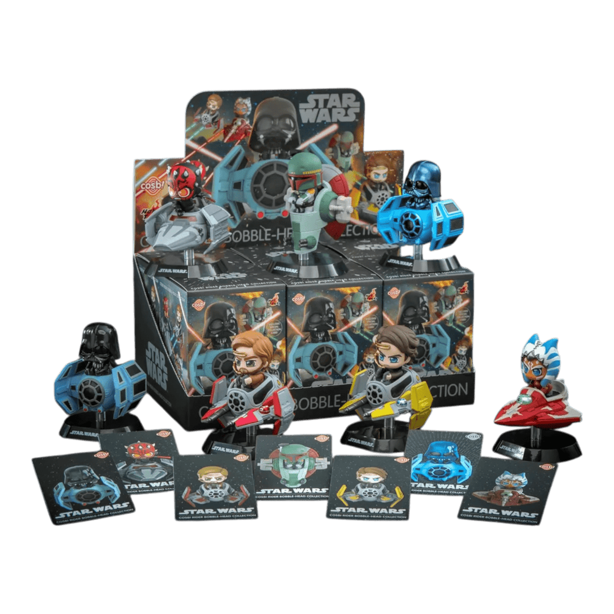 Star Wars - Cosbi Rider Bobble-Head Collection Series 1 (Display of 6)