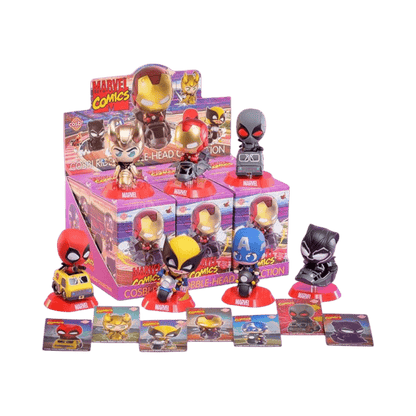 Marvel - Marvel Comics Cosbi Rider Bobble-Head Collection (Display of 6)