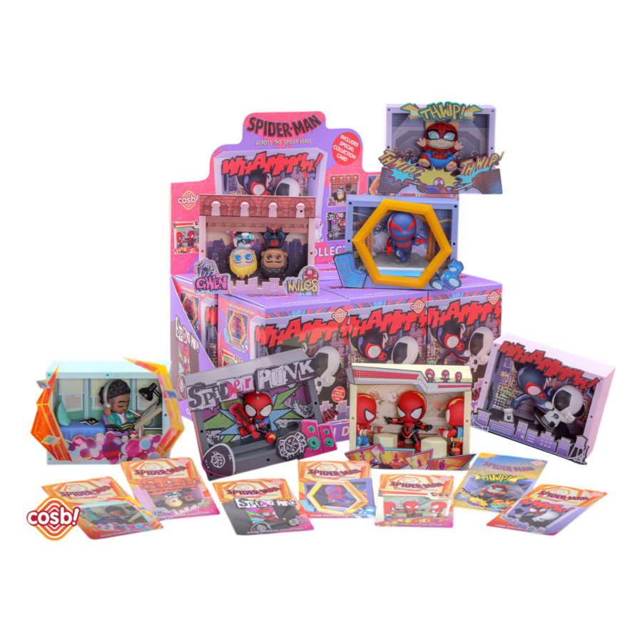 Spider-Man: Across the Spider-Verse - Spider-Man Mini Diorama Cosbi Collection (Display of 8)