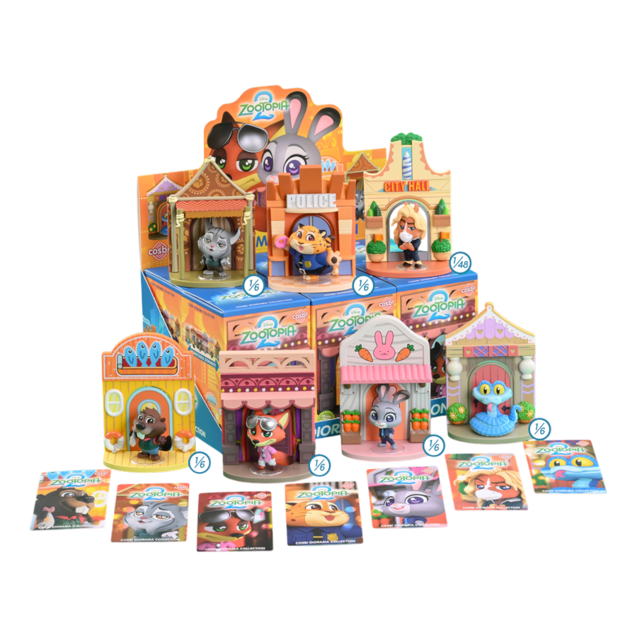 Zootopia 2 - Zootopia Diorama Cosbi Bobble-Head Series 2 (Display of 6)