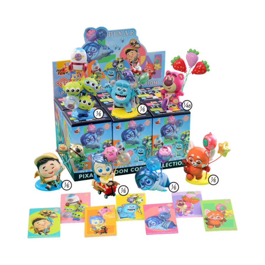 Pixar - Balloon Cosbi Bobble-Head Assortment (Display of 6)