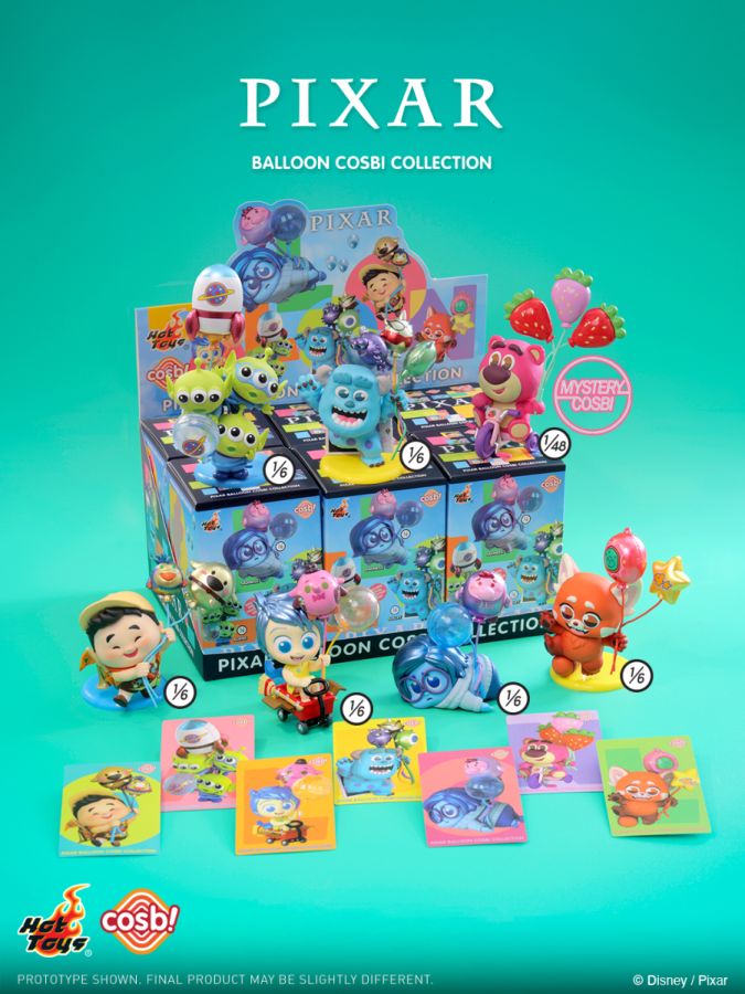 Pixar - Balloon Cosbi Bobble-Head Assortment (Display of 6)