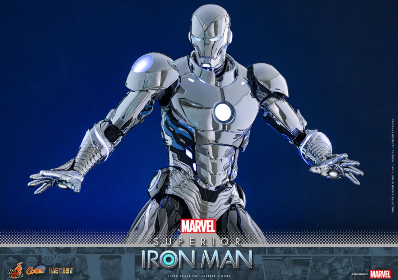 Iron Man - Superior Iron Man Diecast 1:6 Scale Collectable Action Figure
