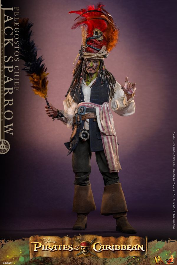 Pirates of the Caribbean 2 - Pelegostos Chief Jack Sparrow 1:6 Scale Collectible Action Figure