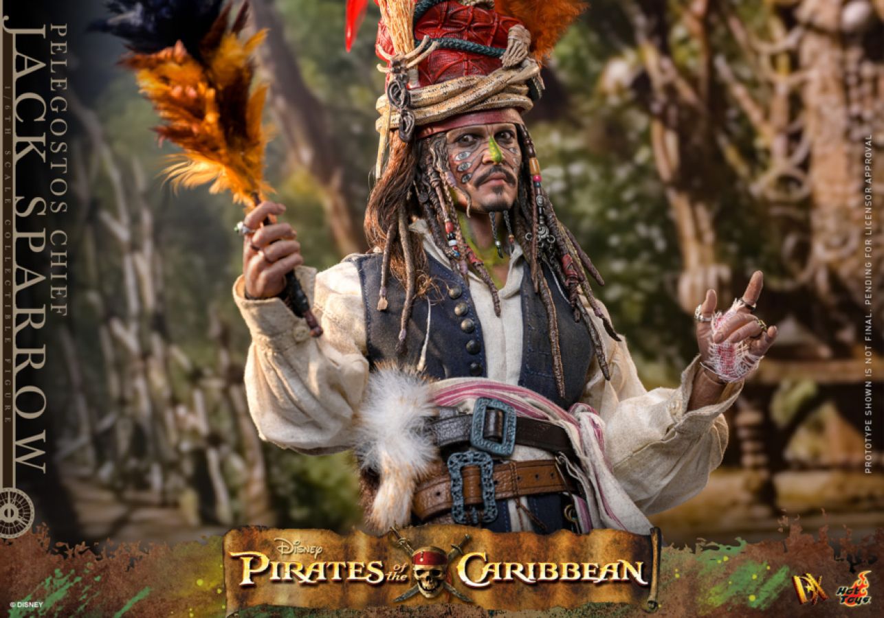 Pirates of the Caribbean 2 - Pelegostos Chief Jack Sparrow 1:6 Scale Collectible Action Figure