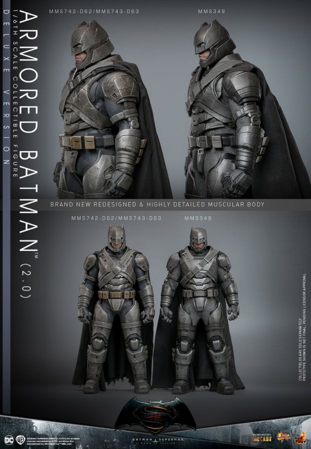 Batman v Superman: Dawn of Justice - Armored Batman (2.0) Deluxe 1:6 Scale Collectable Figure