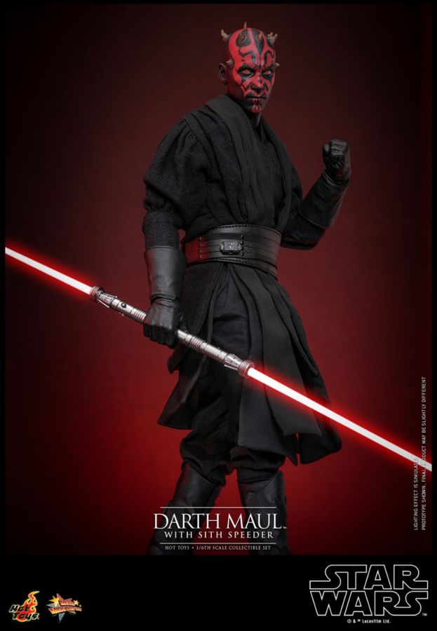 Star Wars Episode I: The Phantom Menace - Darth Maul with Sith Speeder 1:6 Scale Collectable Set