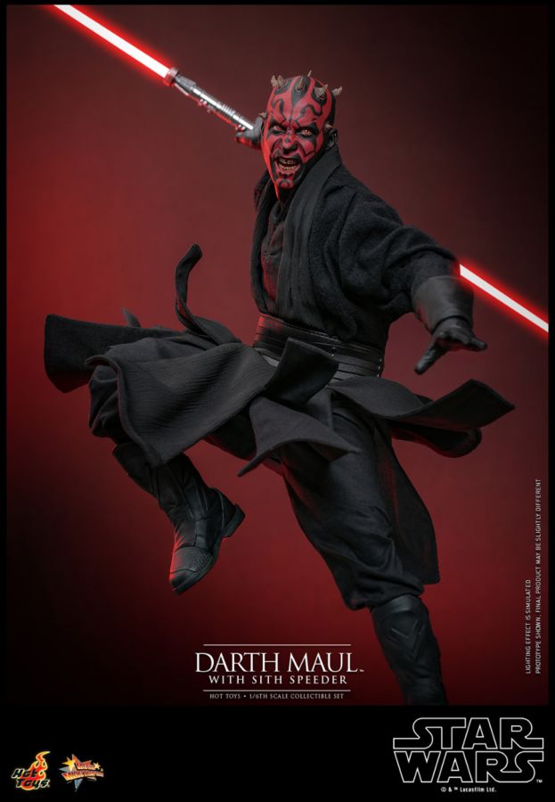 Star Wars Episode I: The Phantom Menace - Darth Maul with Sith Speeder 1:6 Scale Collectable Set