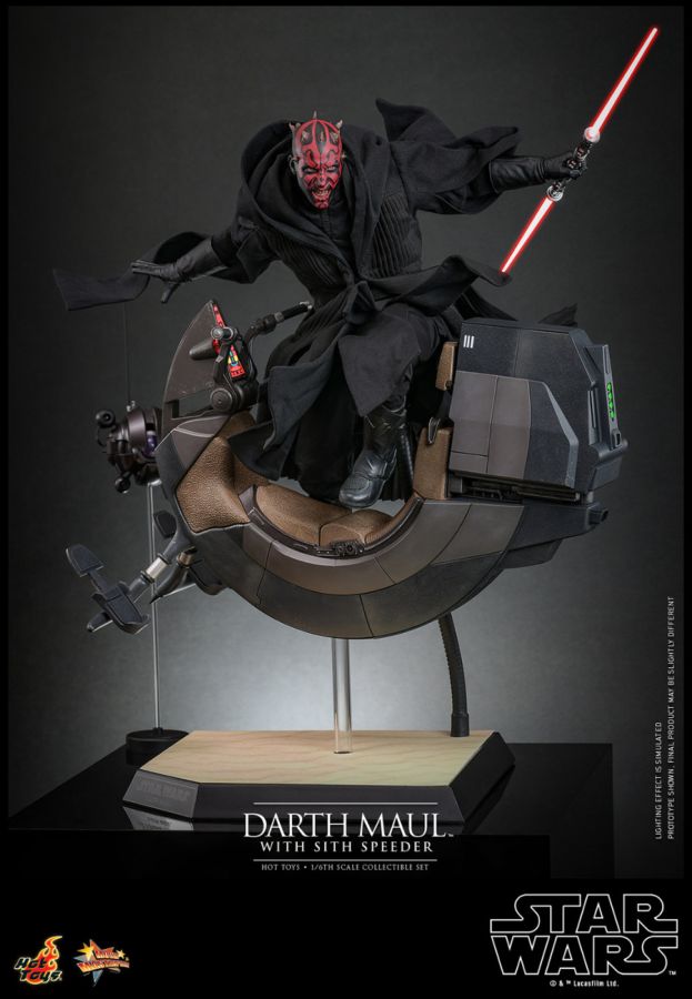 Star Wars Episode I: The Phantom Menace - Darth Maul with Sith Speeder 1:6 Scale Collectable Set