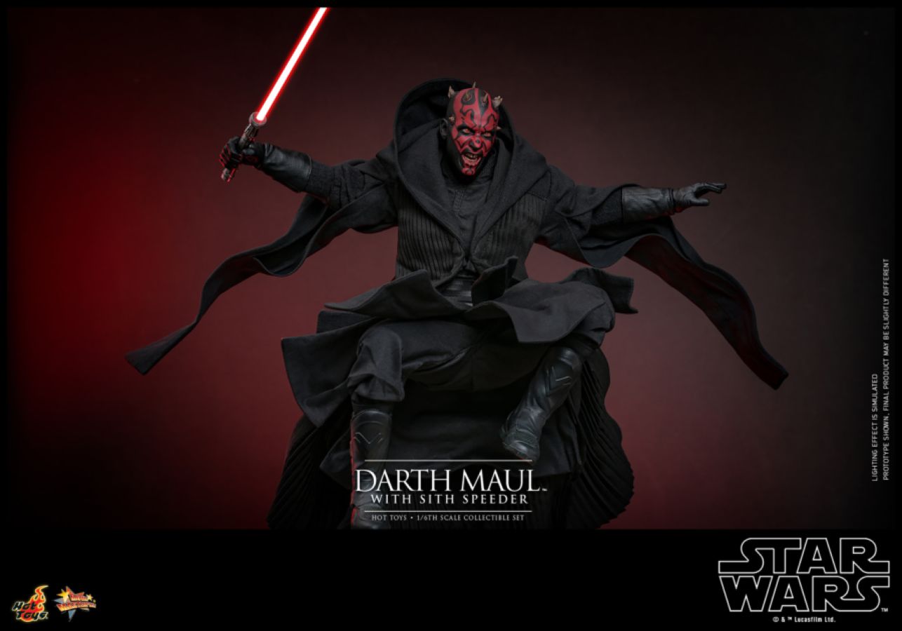 Star Wars Episode I: The Phantom Menace - Darth Maul with Sith Speeder 1:6 Scale Collectable Set