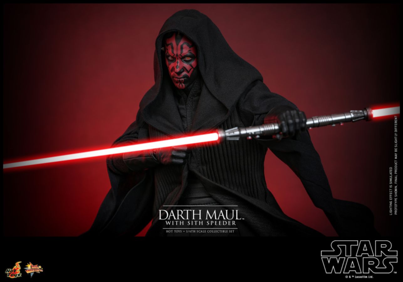 Star Wars Episode I: The Phantom Menace - Darth Maul with Sith Speeder 1:6 Scale Collectable Set