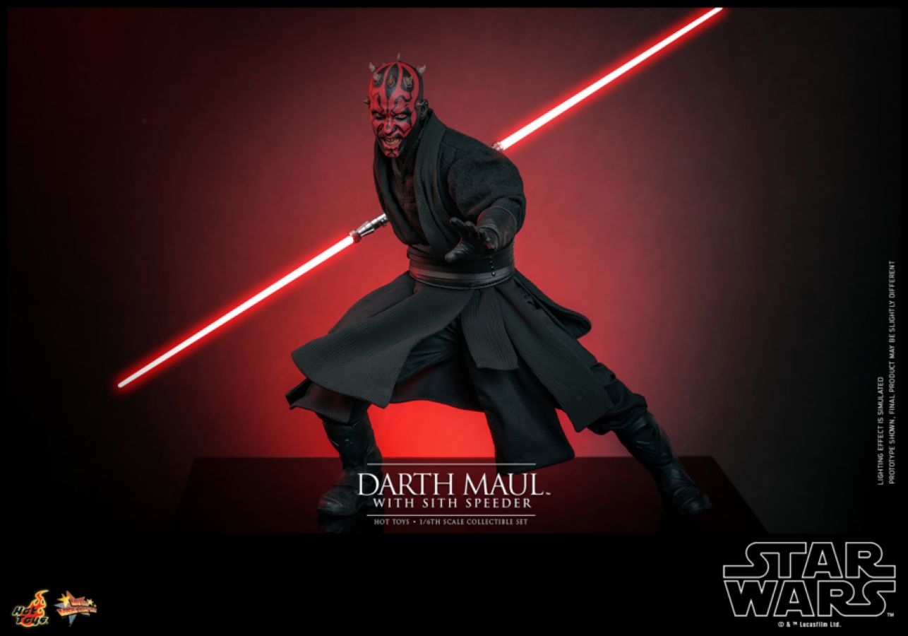 Star Wars Episode I: The Phantom Menace - Darth Maul with Sith Speeder 1:6 Scale Collectable Set