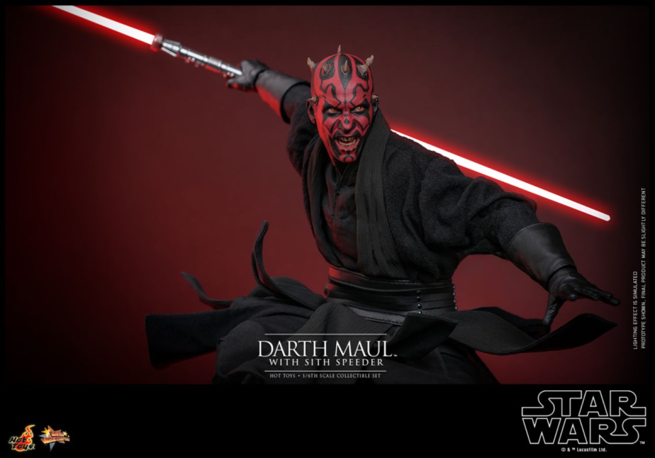 Star Wars Episode I: The Phantom Menace - Darth Maul with Sith Speeder 1:6 Scale Collectable Set