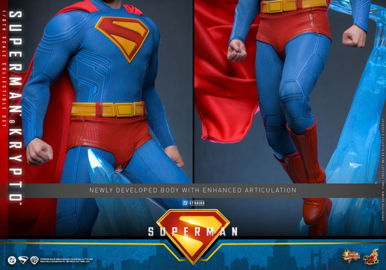 Superman (2025) - Superman & Krypto 1:6 Scale Collectable Action Figure Set