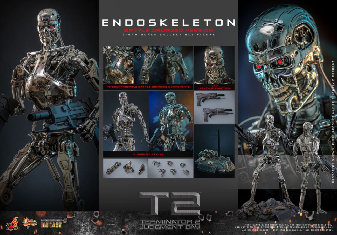 Terminator 2: Judgment Day - Endoskeleton (Battle Damaged) 1:6 Scale Collectable Action Figure