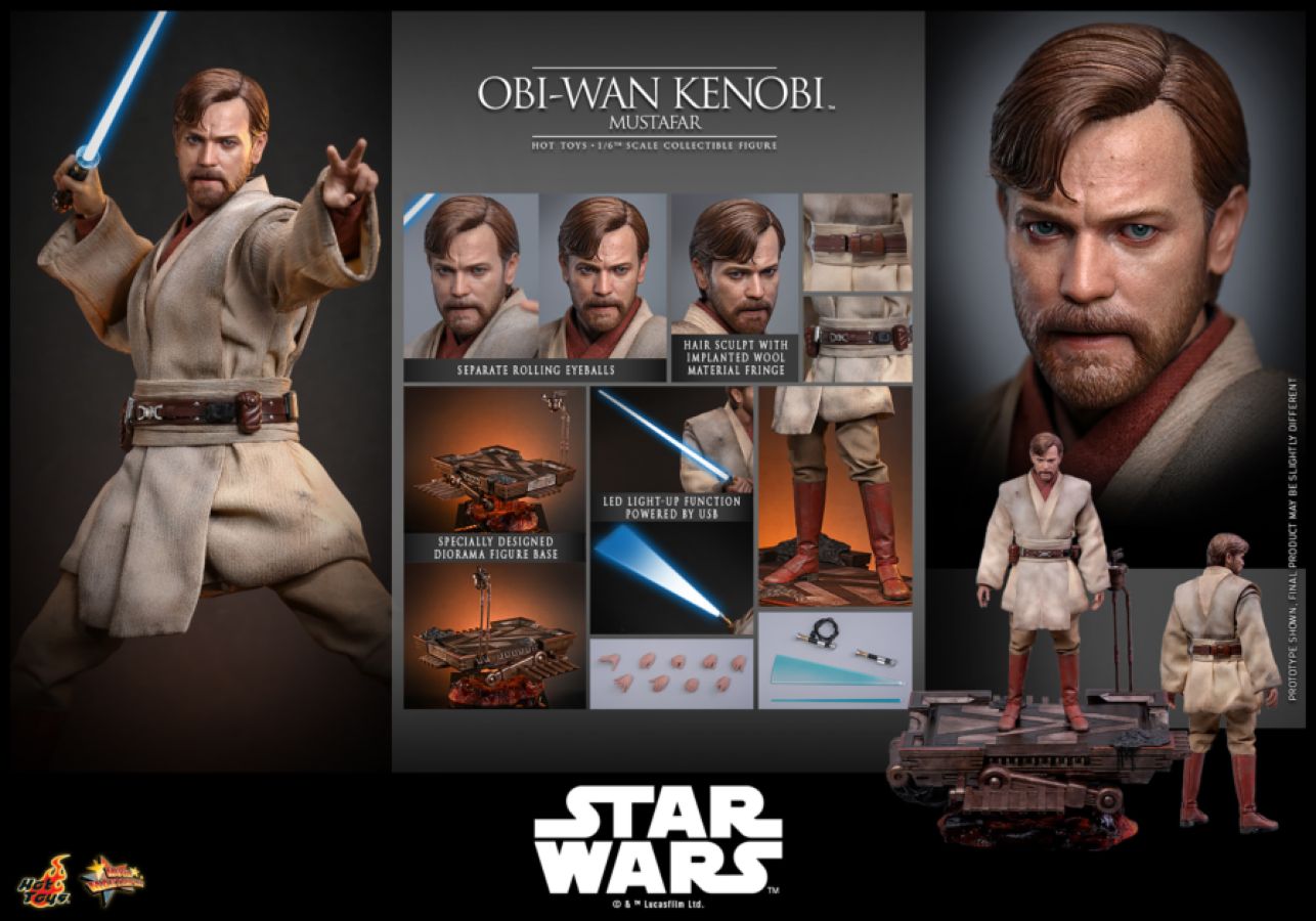 Star Wars - Obi-Wan Kenobi (Mustafar) 1:6 Scale Collectable Action Figure